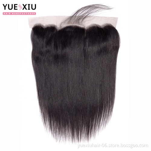 Pre Plucked Lace Frontal Hair Pieces 13X4 Brazilian Human Hair With Frontal Closure